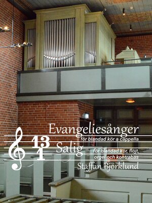 cover image of Tretton evangeliesånger för blandad kör a cappella och Salig för blandad kör, flöjt, orgel och kontrabas